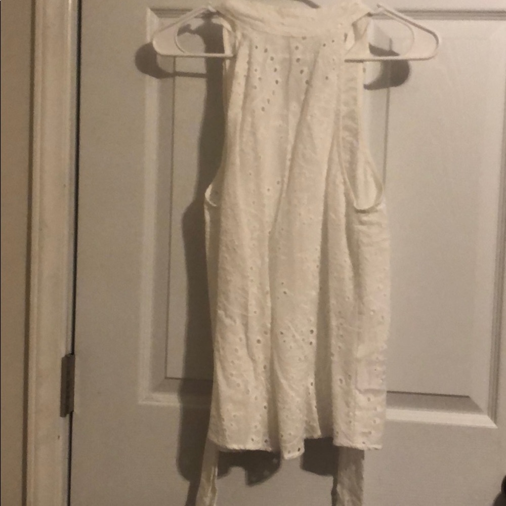 White Blouse with open bow back